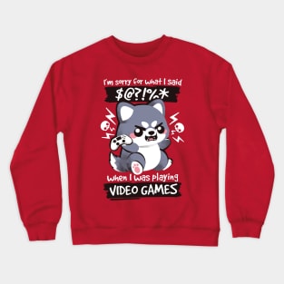 Angry gamer Crewneck Sweatshirt